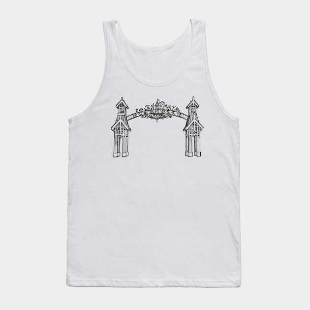 Ocean City Boardwalk Tank Top by Elizabeth Weglein Art